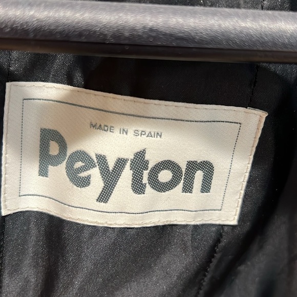 Men’s winter zippered jacket with leather patches and collar - Picture 10 of 10